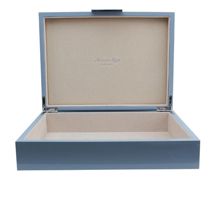 Large Pale Denim & Silver Box