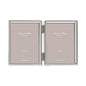 Fine Edged Silver Double Photo Frame - Silver Frames - Addison Ross